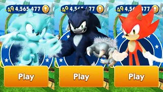 Sonic Dash - Fire Sonic vs Werehog vs Ice Sonic - All Characters Unlocked - Run Gameplay