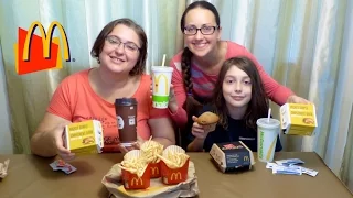 Mcdonald's Mighty Simple Quarter Pounder & Mighty Angus Burgers | Gay Family Mukbang