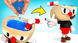 EASY DIY: Cuphead Character With Secret Blaster!