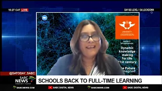 UJ's Prof Nadine Petersen  on the return of  scholars to full-time learning in SA