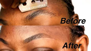 HOW TO SHAPE YOUR EYEBROWS WITH RAZOR