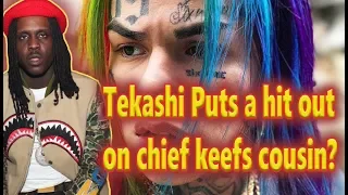 Tekashi 6ix9ine put $30,000 💸 on Chief Keefs Cousins head Reaction is TMZ Reaching with this story