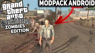 SAIU!! MELHOR MODPACK De ZOMBIES Para GTA SA De ANDROID!(MOD THE WALKING DEAD TODAS GPUS)