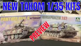 Preview, Takom 1/35  Armor kits  ( Panther G with zimmerit and Bergpanzer 2a2 )