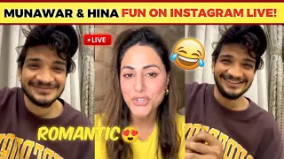 Munawar Faruqui Live With Hina Khan😲,Munawar Reply All Controversy,Munawar Faruqui live