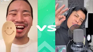 Spencer X  VS junya1gou on BEATBOX tik tok funny compilation-try not to laugh TREND OF THE MONTH