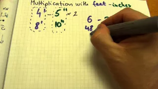 Multiply feet-inches without conversion