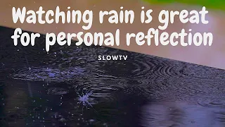 Rain sounds for sleeping, meditation, relax or self reflection: enjoy the rain in our garden