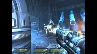 Quake 4 PC Gameplay - The Stream Protectors & Makron Boss Fight and the Stroggification Process