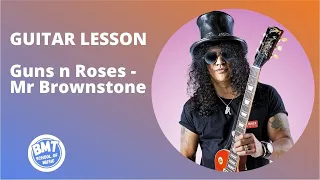 Guns n Roses - Mr Brownstone Riff Guitar Lesson