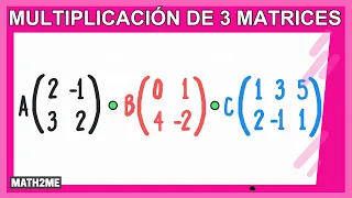 Multiplicación de tres matrices