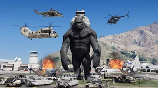 GTA 5 King Kong Attack Army #2