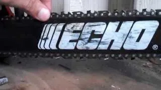 How to tighten a chainsaw chain