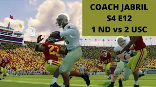 NCAA Football 14 | Coach Jabril {S4:G12} | #1 Notre Dame vs #2 USC