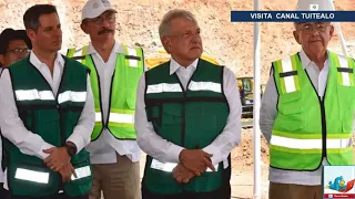 AMLO supervisa la carretera Mitla-Tehuantepec, Oaxaca