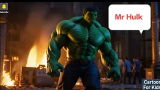 The Incredible Hulk ✈️✈️✈️ | A Adventure in The City ✈️✈️✈️ | Mr Hulk Story ✈️✈️✈️ #cartoon #tales