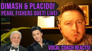 Vocal Coach Reacts! Dimash Kudaibergen & Placido Domingo! The Pearl Fishers’ Duet! Live!