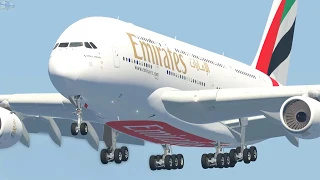 A380 Runway Overrun Emergency Landing, Airplane Crashes