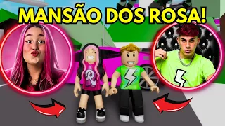 FIZEMOS a MANSÃO DOS ROSA no BROOKHAVEN! - ROBLOX​ - Feat: @vick.barbosa