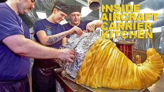 Inside the Largest US Nuclear Aircraft Carrier Kitchen