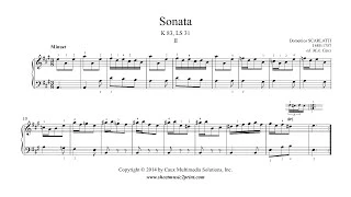 Scarlatti : Sonata K 83, LS 31 - 2/2 : Minuet