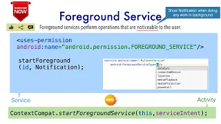 Services in Android - Part 16, Foreground Services