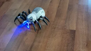 DEERC Remote Control Spider, Realistic Robot Spider with Spray and Lights, RC Big Boy Toys, Gifts fo