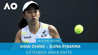 Shuai Zhang v Elena Rybakina Extended Highlights (2R) | Australian Open 2022