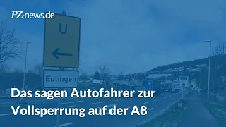 Vollsperrung der A8 bei Pforzheim zerrt an den Nerven vieler Autofahrer