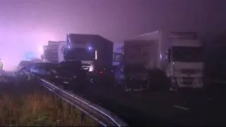 M5 crash: 'I just saw flames coming up out of the trucks'