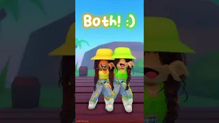 ME And My SISTER Did This TREND! [Part 3] ✨ #roblox #shorts #trending