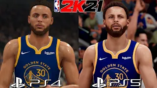 NBA 2K21 on PS5 vs PS4 Graphics Comparison!