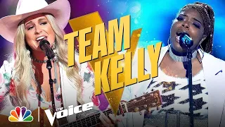 Wonderful and Very Different Performances from Team Kelly's Gymani and Kinsey Rose | Voice Knockouts