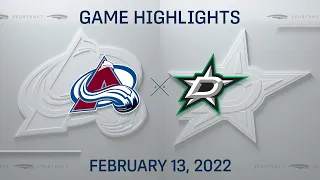 NHL Highlights | Avalanche vs. Stars - Feb 13, 2022