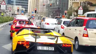 Dubai горит  Lamborghini  2015 шок