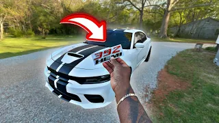 Installing New side badges on my 392 Widebody Charger… $30 Amazon Mod!🤯