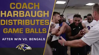 John Harbaugh's Locker Room Speech After Win in Cincinnati | Baltimore Ravens