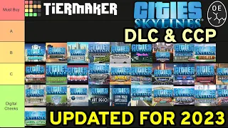 The ULTIMATE DLC & CCP Tier List For Cities Skylines In 2023!