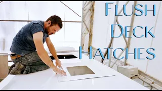 Building a Mold for Flush Deck Hatches - CATAMARAN BUILD (MJ Sailing - Ep 238)