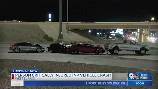 3 people sent to hospital after multi-vehicle crash in West El Paso