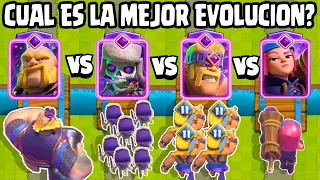 CUAL ES LA MEJOR EVOLUCION? | OLIMPIADAS de EVOLUCIONES | NUEVAS CARTAS | CLASH ROYALE