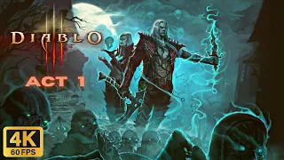 Diablo III: Season 25 Necromancer Act 1 Gameplay (4K60FPS, No Commentary, PC)