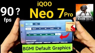iQOO Neo 7Pro BGMI 90fps Graphics Settings #iqooneo7pro