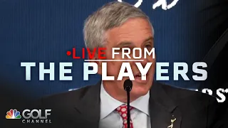 Jay Monahan talks SSG, PGA Tour schedule (FULL PRESSER) | Live From The Players | Golf Channel