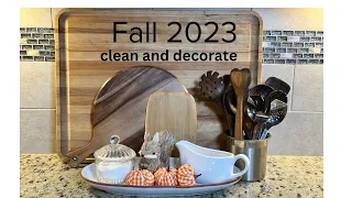 Fall 2023 Clean and Decorate with me - Kitchen and Dining Room