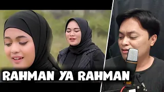 Reaction PUTRI ISNARI ft ANISA RAHMAN - Rahman Ya Rahman (Cover)