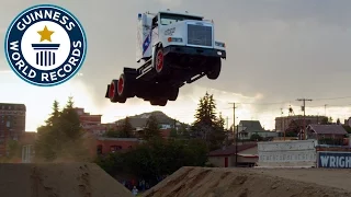 Longest ramp jump by a truck - Guinness World Records