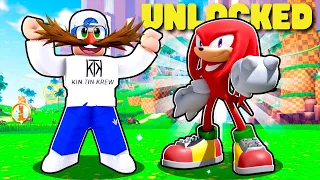 We UNLOCKED KNUCKLES!! Roblox Sonic Speed Simulator!