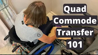 Transfer Chair to Commode (Shower Chair) | Quadriplegic Transfer