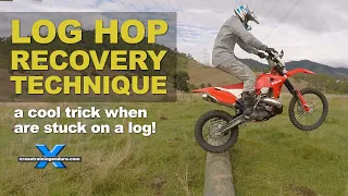 Log hop recovery technique when stuck︱Cross Training Enduro